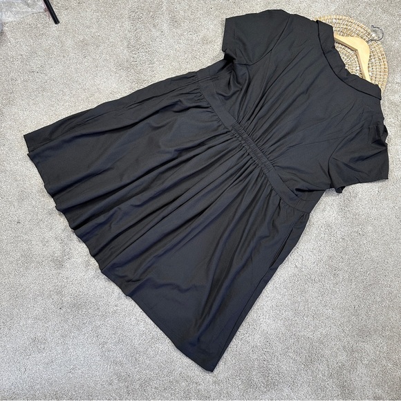 Modcloth Women’s Lively Identity ShortSleeve Dress V-Neck in Black Plus Size 4X - Picture 7 of 13